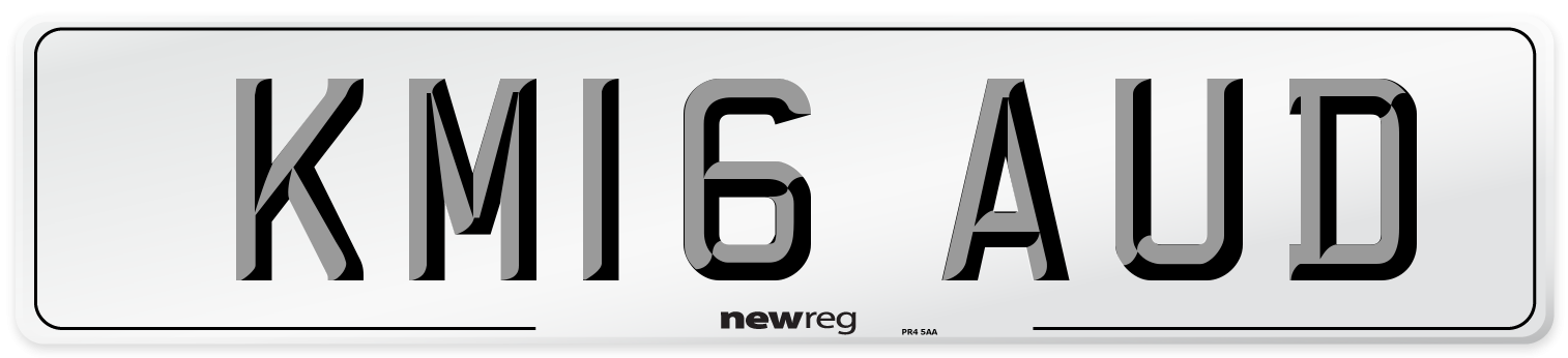 KM16 AUD Number Plate from New Reg